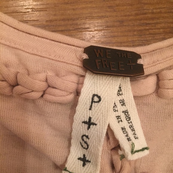 Free People We The Free Pink Anchor Tank Top Small - Picture 2 of 5
